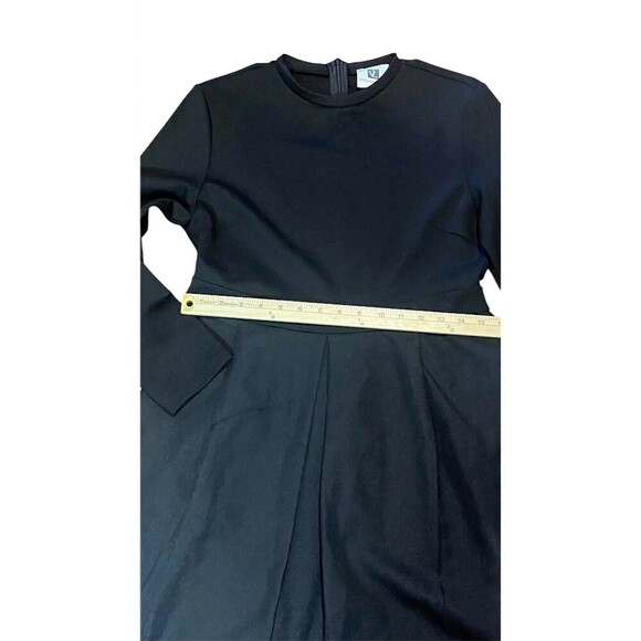 New Vicky & Lucas Black Long Sleeve Dress with Pleats and Pockets. Medium. NWT - Picture 9 of 13